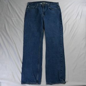 Carhartt 38‎ x 34 Straight Medium Stonewashed Denim Jeans